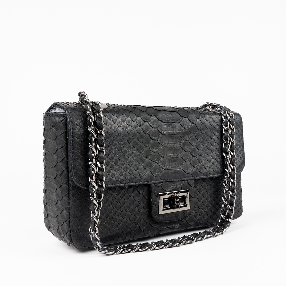 280. NWT WOMENS SHERRILL & BROTHERS MAGGIE GENUINE PYTHON CROSSBODY BAG - Picture 4 of 4